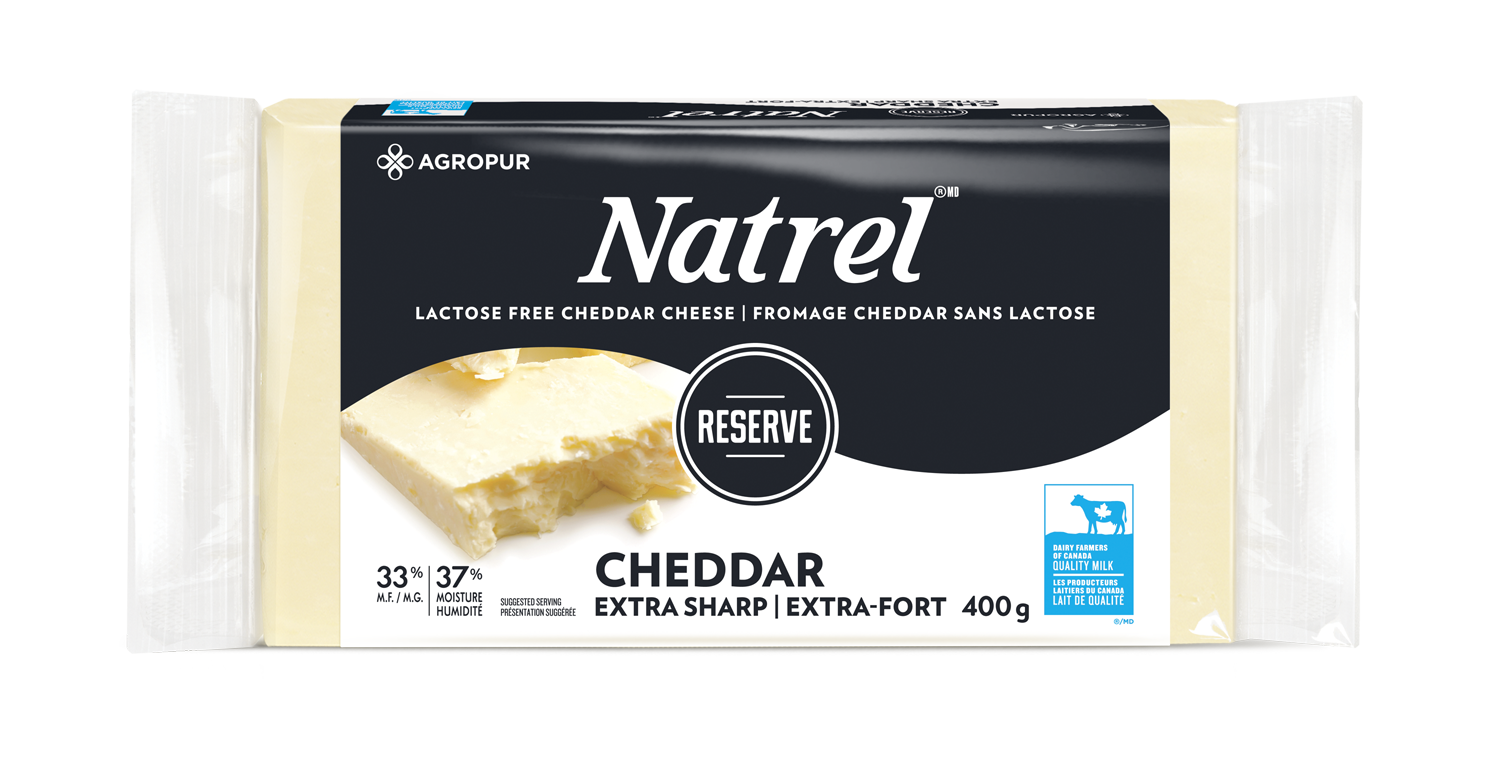 Extra sharp cheddar cheese Natrel